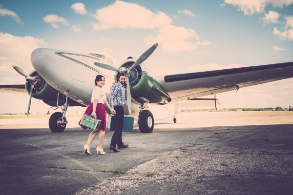 1940 Air Terminal Museum Engagement by Lori Blythe Photography