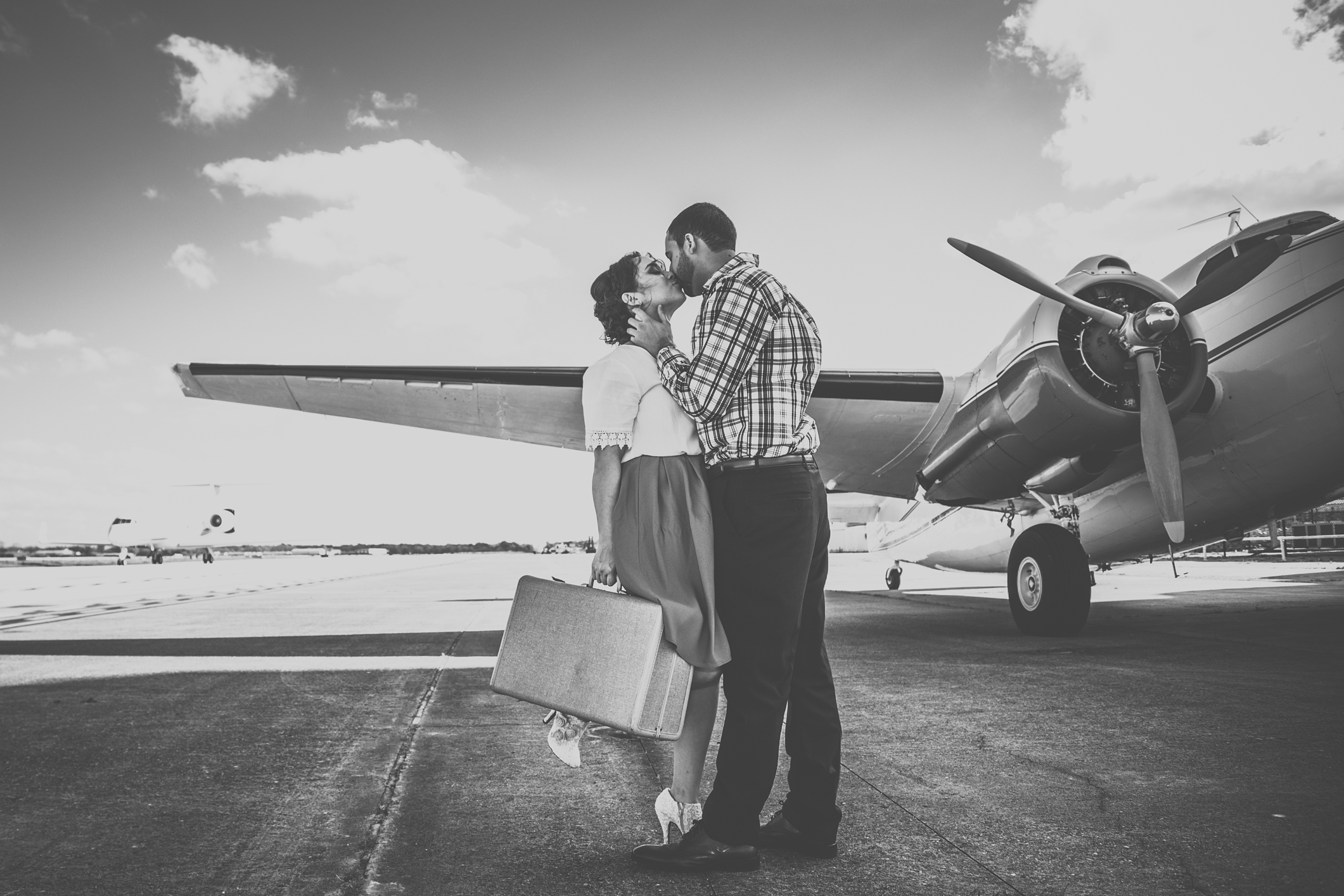 Jackie & Luis’ Engagement at the 1940 Air Terminal Museum