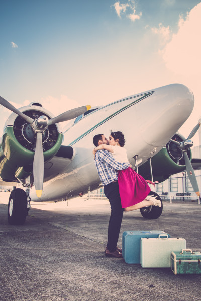 1940 Air Terminal Museum Engagement by Lori Blythe Photography